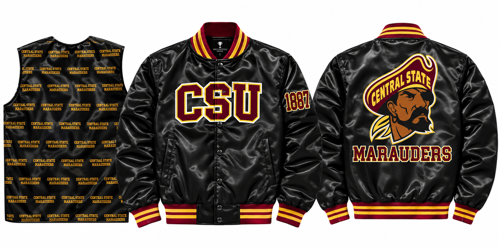 CSU BLACK SATIN JACKET
